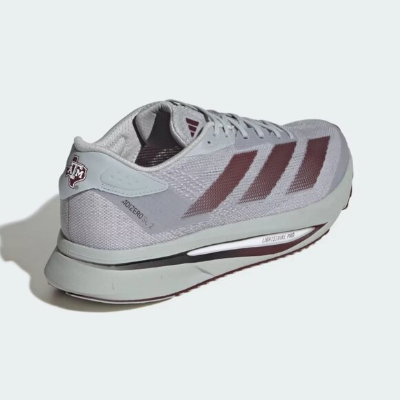 adidas Texas A&M Adizero SL2 Multi Size Men Running Shoes Gray Maroon JQ0233 NEW main image 7